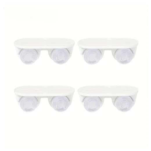 4pcs, Mini Caster Pulley, Self-Adhesive, Universal Silent, Storage Box (White-4pc)