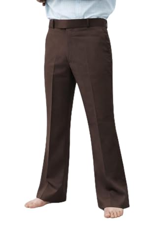 Image of Men's Bootcut Trousers Dark Brown