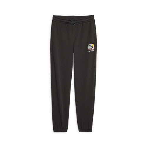 PUMA Kids Boys Classics Brand Love Sweatpants Casual Drawstring - Black