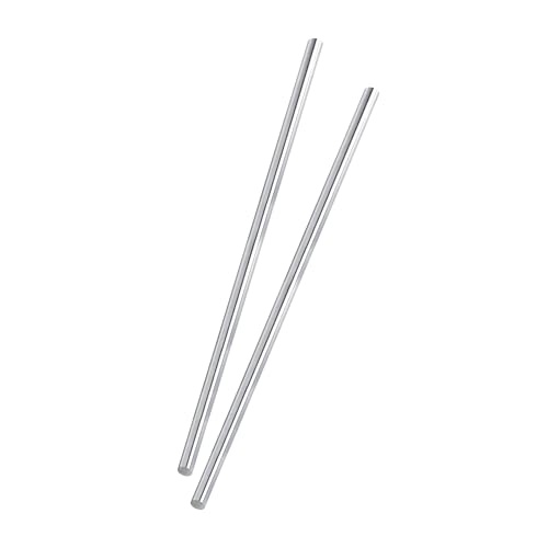 Barre acier trempé chromé 5mm x 330mm XiKe axe guidage linéaire H8 x2