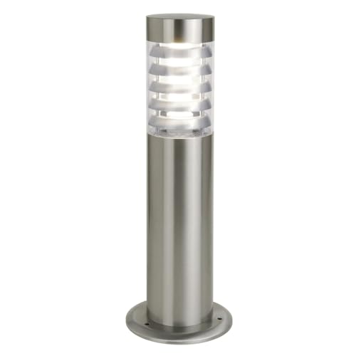 DOPO LIGHTING - baliza jardin GALERNA (H.45cm) - balizas exterior jardin - IP44 inox aisi 304 E27 18W - baliza led - farolas exterior jardin - faroles jardin exterior