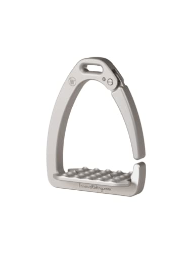 Étriers de sécurité Tech Stirrups Innova Olympia argentés pour l'équitation