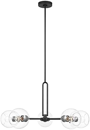 Generation Lighting 3255705-112 Codyn Chandelier, 5-Light 300 Total Watts, Midnight Black