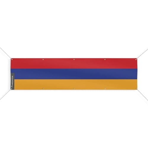 Drapeau de l'Arménie vertical anti-enroulement 10 oeillets XL