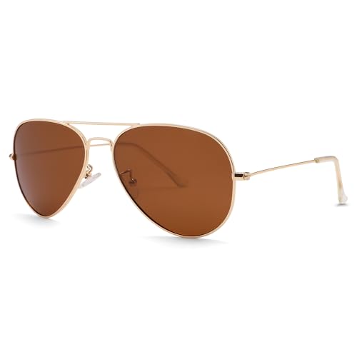 Image of Pro Acme Aviator Sunglasses for Men Women Classic Polarized UV400 Protection