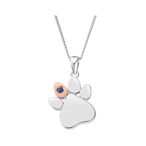 Clogau Paw Prints Silver Pendant - September Cover
