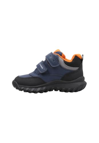 Geox JUNIOR J SIMBYOS Boy B ABX Low Easy Entry Blue/ORANGE 24_EU