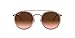 Produktbild Ray-Ban Unisex Round Double Bridge Brillengestelle, Pink (Pink/Pink Gradient Brown), 51 EU