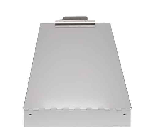 Saunders Recycled Aluminum Redi-Rite Storage Clipboard with Self-Locking Latch – Lightweight, Weather-Resistant Lacquer Finish Stationery Box. Office Products, Silver, Letter - Image 5