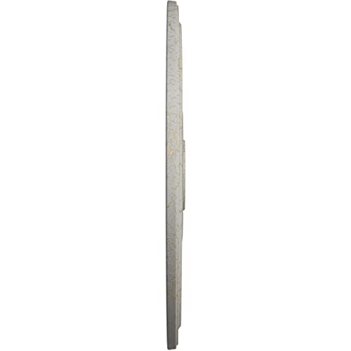 Image of Ekena Millwork CM24DIPCC Diane Ceiling Medallion, 24 inchOD x 3 5 /8 inchID x 1 1 /4 inchP (Fits Canopies up to 6 1 /4 inch), Hand-Painted Pot of Cream Crackle