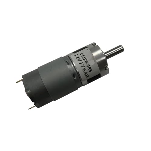 CM28-385 Planetary Motor Large Torque Forward and Reverse Rotation DC Motor All-Metal Gear Speed Regulation Low Noise(24V 153RPM)