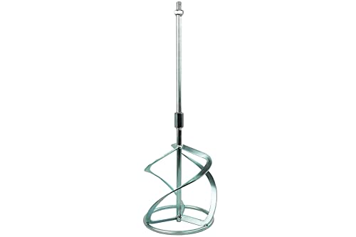 Toolty Assembled Professional Mixing Paddle 160 x 600mm - M14 Thread - Galvanized Steel, Mixer, Whisk, Stirrer - Positive 3-Blade - for Plaster, Gypsum, Adheives, Concrete, Cement, Glue, Paint, DIY