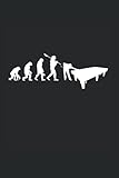 Billiard Evolution Snooker Pool Chalk Billiard Player Queue: 6x9 Notebook
