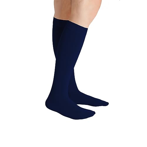 Image of Juzo Soft 30-40 mmHg Compression Stockings, Knee High, Silicone Band, Closed Toe | Compression Socks for Women / Men for Severe Varicosities & Edema, Orthostatic Hypotension, Post-Op