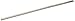 Pemko Door Bottom Sweep with Rain Drip, Mill Finish Aluminum with Gray Vinyl Insert, 0.5" W x 1.5" H x 36" L
