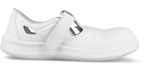 SIKA 28226 Select S1 SRC Hook Loop Work Shoe - Ideal for Pharmaceutical and Food Industry - White - Men 13 / Women 14.5