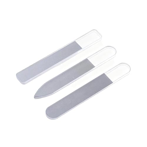 Pevlkawr 3 Piezas Lima De Uñas De Vidrio Lima Uñas Cristal Profesionales Brillo De Uñas De Vidrio Para Pedicura Y Manicura - imagen 7