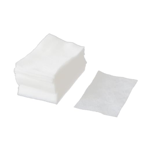 Hemobllo 400 piezas Unidades Toallitas Desmaquillantes Algodón Desechables Suaves Absorbentes para Limpieza Facial Portátil Cuidado
