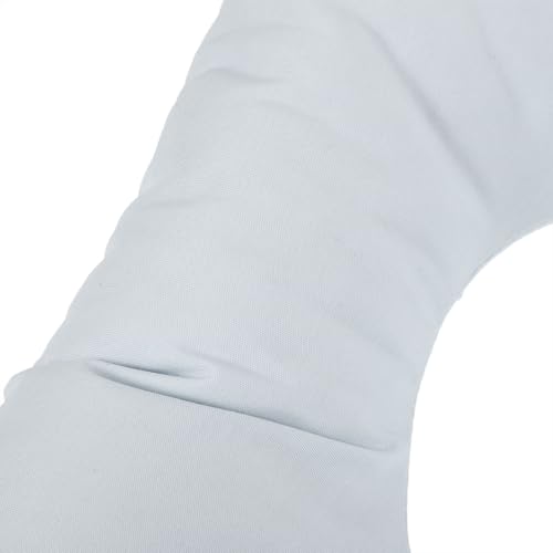 Almohada facial azul en U de algodón para mesa de masaje en salones 7