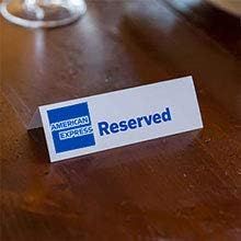 American Express Reserved Table Signs - Lot of 10