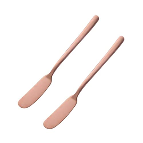 Alipis 2pcs Stainless Steel Butter Knife Cheese Butter Spreaders Wiping Jam Blade Multi-purpose Kitchen Tool
