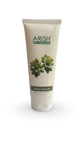 Image of ARISH BIO-NATURAL Tanclear Face Wash with Turmeric, Licorice, Rose & Grapes | Anti-Tan & Skin Brightening Daily Cleanser | 75ml