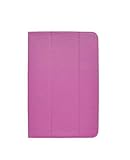 FastSun Dell Venue 11 Pro 5130 Tablet Case, PU Leather Folding Folio Cover Protective Stand Case for Dell Venue 11 Pro 5130 Tablet (Tulip Pink)