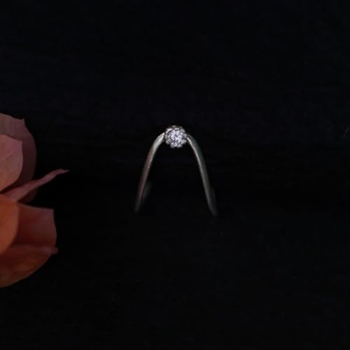 Image of Quirksmith 925 Sterling Silver Heirloom Rings /Vanki Rings with 925 Stamp And Certificate Of Authenticity /Gift for women (Radiant Vanki Ring)