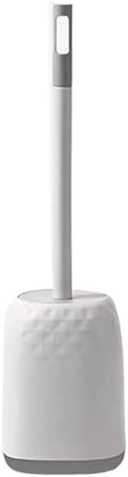 Toilet Brush Wall Mounted Detachable Base Toilet Brush with Disc Long Handle for Bathroom Toilet Brush and Holder