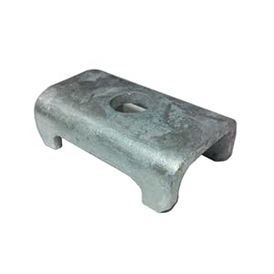 2" Square Axle, Galvanized Steel Leaf Spring Seat