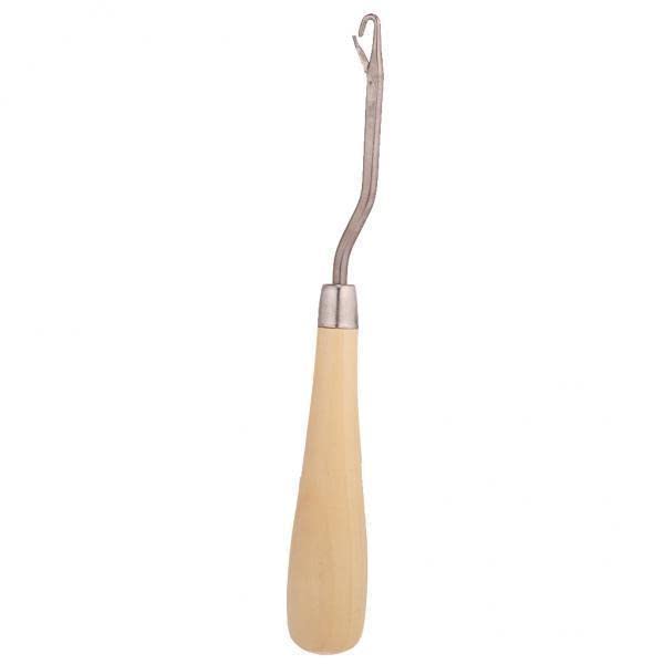 4xCrochet Hook Latch Lock Micro Hair Bearded Needle Rug Making Wooden Handle-picture-27
