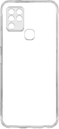 Image of COVERBLACK Soft Rubber Silicon Clear Back Cover Compatible Model for Infinix Hot 10S - Transparent