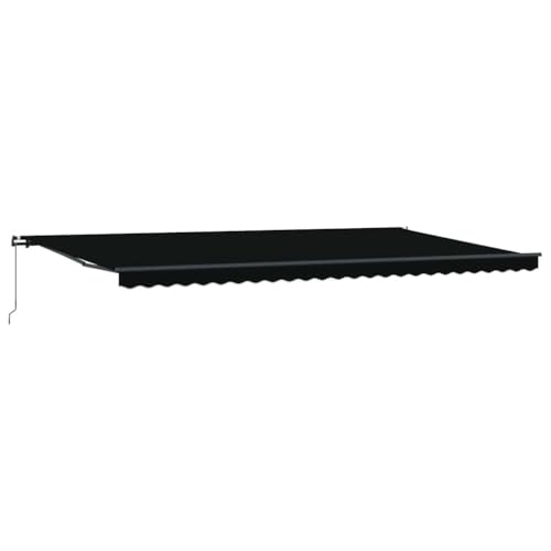vidaXL Manuelle ausziehbare Markise in Schwarz, 600 x 300 cm für Terrasse und Balkon | Wasserfest und UV-Schutz für draußen. Sonnendach zur Abdeckung und zum Schutz vor Sonne und Wetter. vidaXL Manuelle ausziehbare Markise in Schwarz, 600 x 300 cm für Terrasse und Balkon | Wasserfest und UV-Schutz für draußen. Sonnendach zur Abdeckung und zum Schutz vor Sonne und Wetter.
