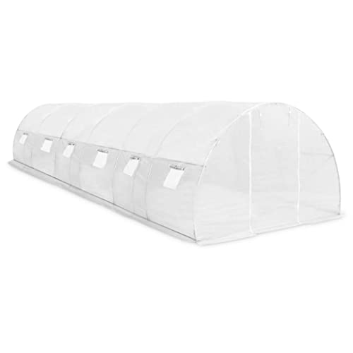Homiuse Green House 354X118 In Greenhouses For Outdoors Green Houses For Outside Heavy Duty Mini Greenhouse Kit Walk In Greenhouse Portable Greenhouse Plant Protectors From Animals White #TOP2
