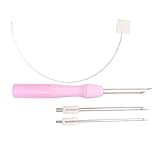 Pitadue Herramienta de aguja perforada para bordar, 2,5/3,5/5 mm, kit de perforación ajustable, fácil de usar, juego de bolígrafos ajustables para manualidades de costura