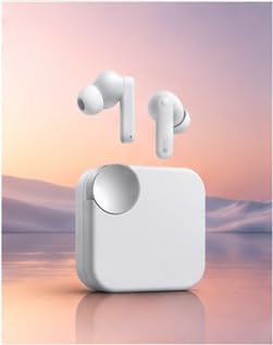 Image of Clear Cut Fast Charging Support 61 Hours Total Battery Wireless Bluetooth 5.4 Earbuds and Dual Device Switching(White)