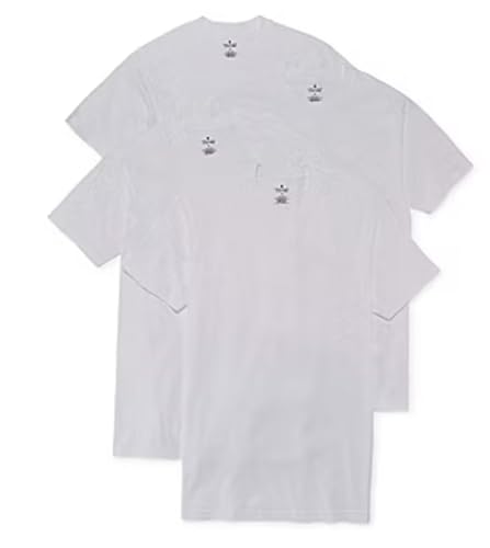 Stafford 4-Pack Men's Ultra Soft 100% Cotton Crew-Neck T-Shirt White