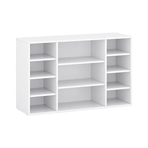 Target Home Bücherregal vielen Fächer Standregal Aktenregal Hochregal Aufbewahrung Regal 104x33x65.5 cm Cover