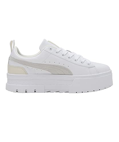 Image of Puma Womens Mayze LTH WN's White-Nimbus Cloud-Team Gold Sneaker - 4 UK (38198313)