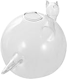 Vase à fleurs décoratif en verre transparent, 1 vase d'escargot, décoration à la main, vase de table for fleurs, bouteille de fleur en verre, mini vase, arrangement floral, petit vase moderne, vase en