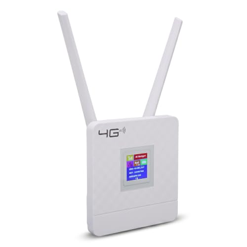 Roteador WiFi 4G, Roteador Modem 4G LTE 300 Mbps Mobile WiFi Hotspot Device Com Slot para Cartão SIM para Viagens de Férias, FDD B2/ B4/B5/ B12/B17 e UMTS B2/B4/B5
