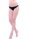 DOREMIYA Blush Pink Fishnet Tights for Women Soft Sheer Mesh Stockings for a Subtle Pop of Color in Your Daily Edgy Fashion paired with sweaters jeans pleated skirts romantic dinner Pink-x-small Hole