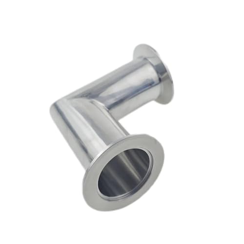 Coude sous vide KF16 à 90 degrés en acier inoxydable 304 avec raccord de tuyau à bride tri-clamp