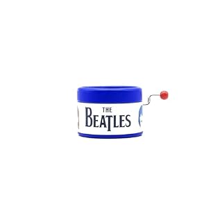 Boîte à musique bleue des Beatles. Chanson Here comes the sun - Les Beatles, Paul McCartney, John Lennon, RIngo Starr, George Harrison