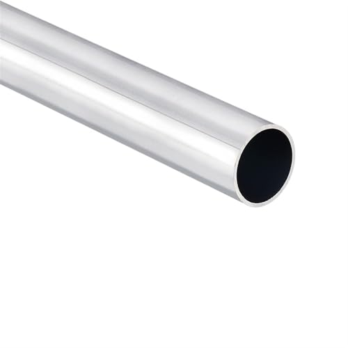 Leluo Tubo redondo de aluminio 6063 de 490 mm de...