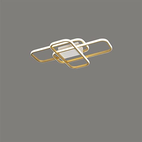 Plafonnier LED moderne or salon et chambre 55cm luminaire chic
