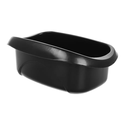 GARVALON 子供車用リアバスケット キッズバイクアクセサリー 白い自転車かご 子供用自転車バスケット 大人用用バスケット 女の子用かご プラスチック Black