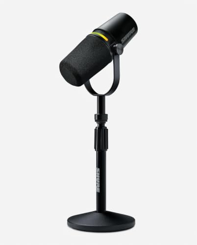 Shure MV7+ USB-C & XLR Podcast Dynamic Mic with Stand - Black photo 10