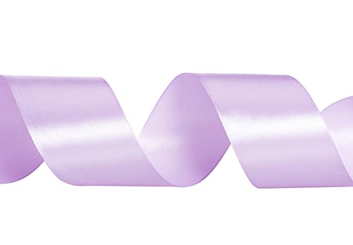 ATRBB 25 Yards 1-1/2 inch Wide Satin Ribbon Perfect for Wedding,Handmade Bows and Gift Wrapping(Lilac)