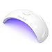MelodySusie Portable LED Nail Lamp - Violetilac 6W Mini Nail Dryer Curing LED GEL Nail Polish Professionally - White